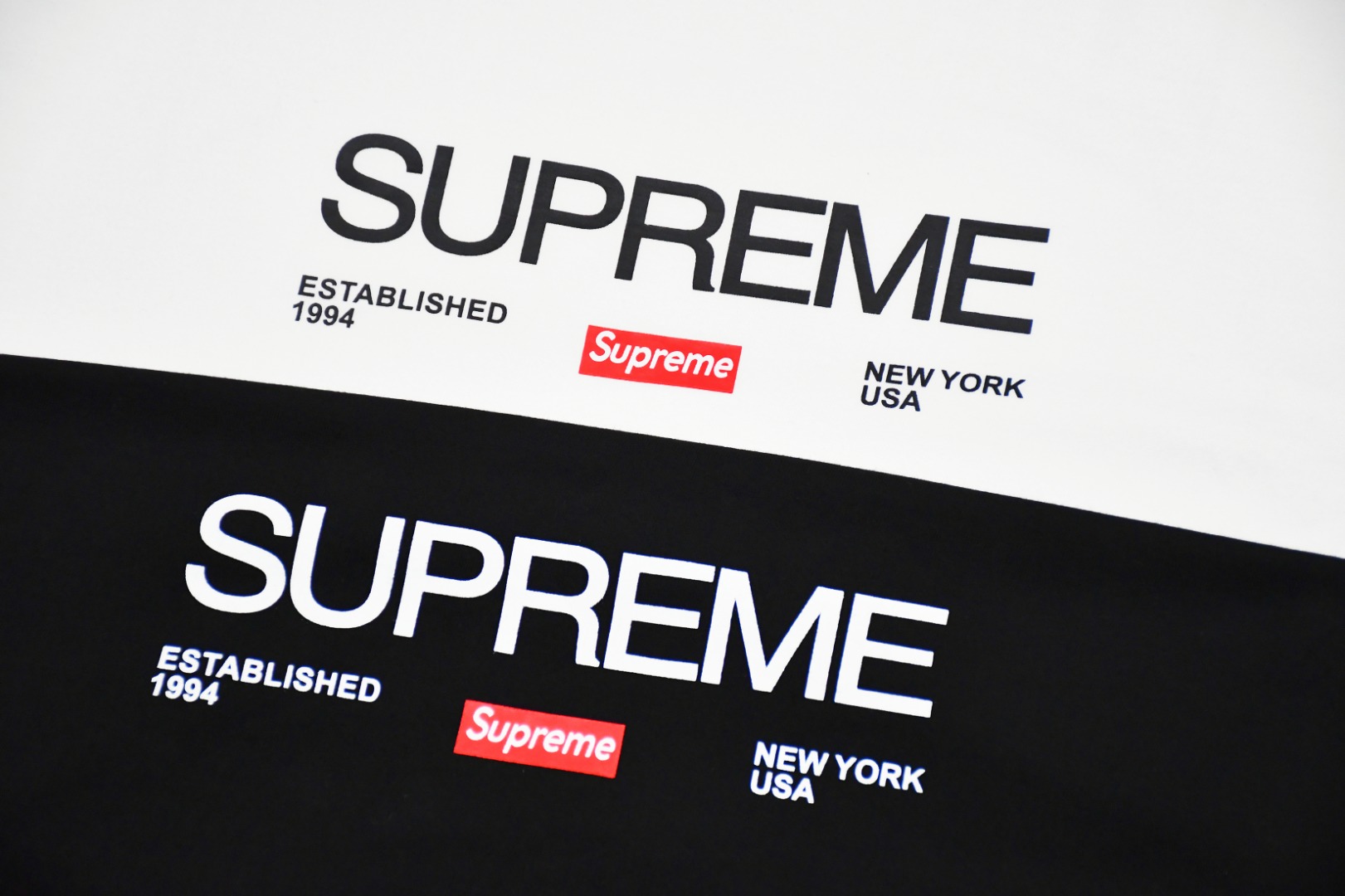 SUPREME スュプリーム 1994 シャツ ブラック ホワイト - 画像 4