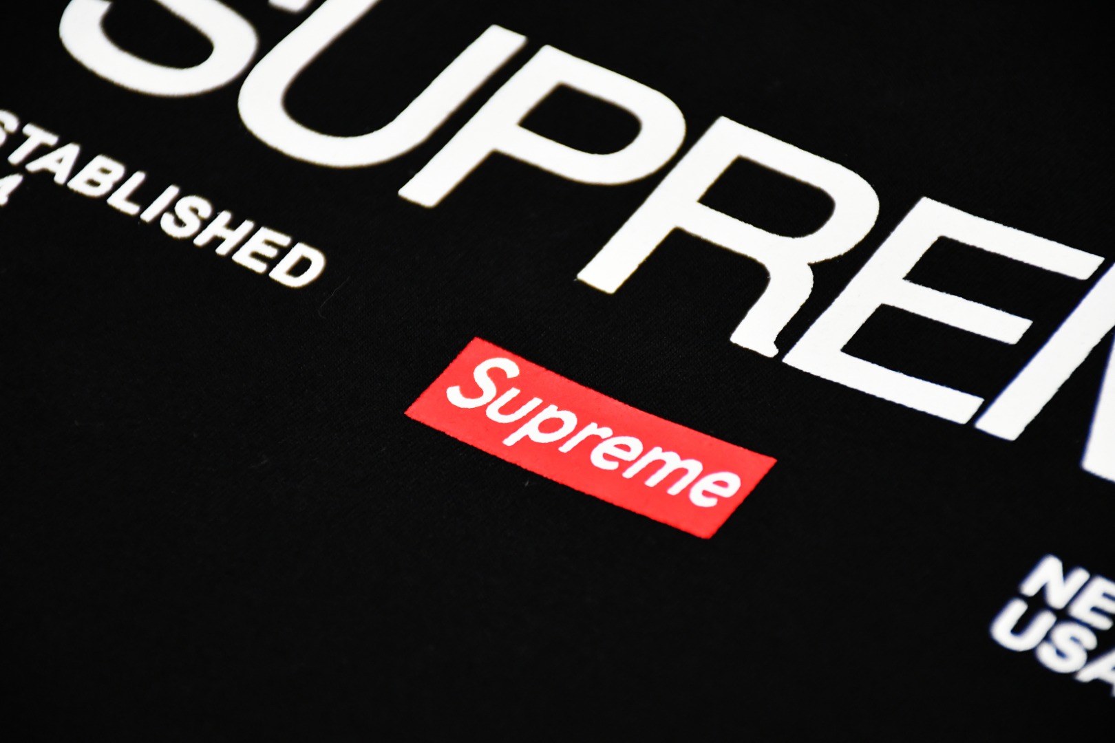 SUPREME スュプリーム 1994 シャツ ブラック ホワイト - 画像 6