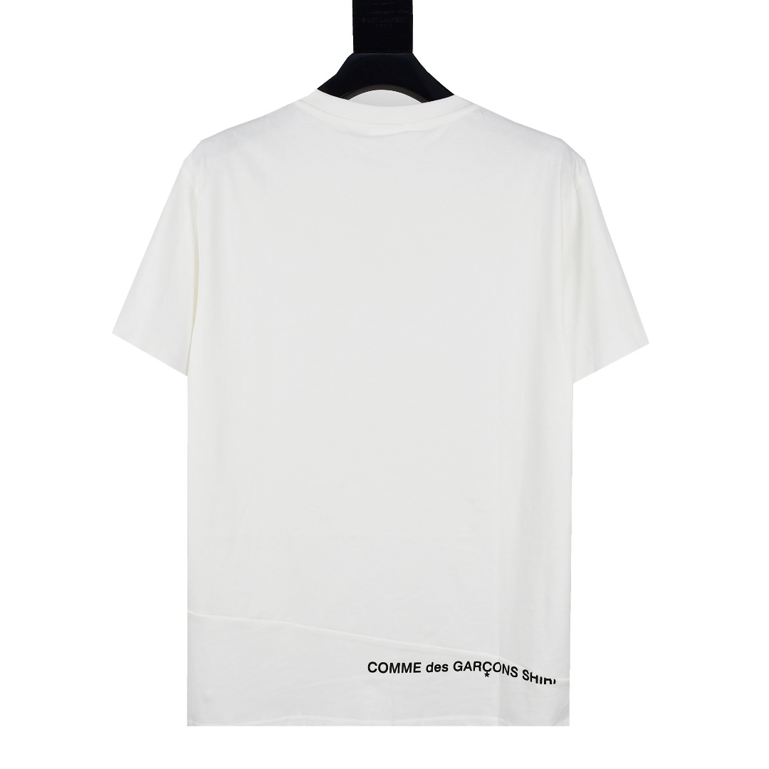 Supreme スュプリーム COMME des GARÇONS SHIRT コムデギャルソン シャツ ミニロゴ Tシャツ ブラック ホワイト 全2色 - 画像 4
