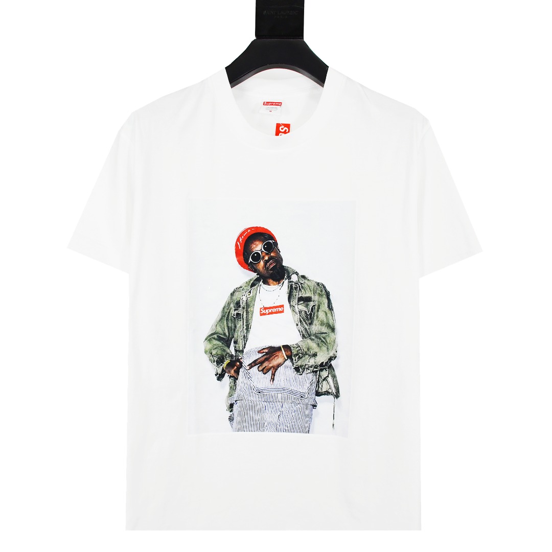 SUPREME スープレム バンダナボックスロゴTシャツ ブラック/ホワイト 全2色 - 画像 2