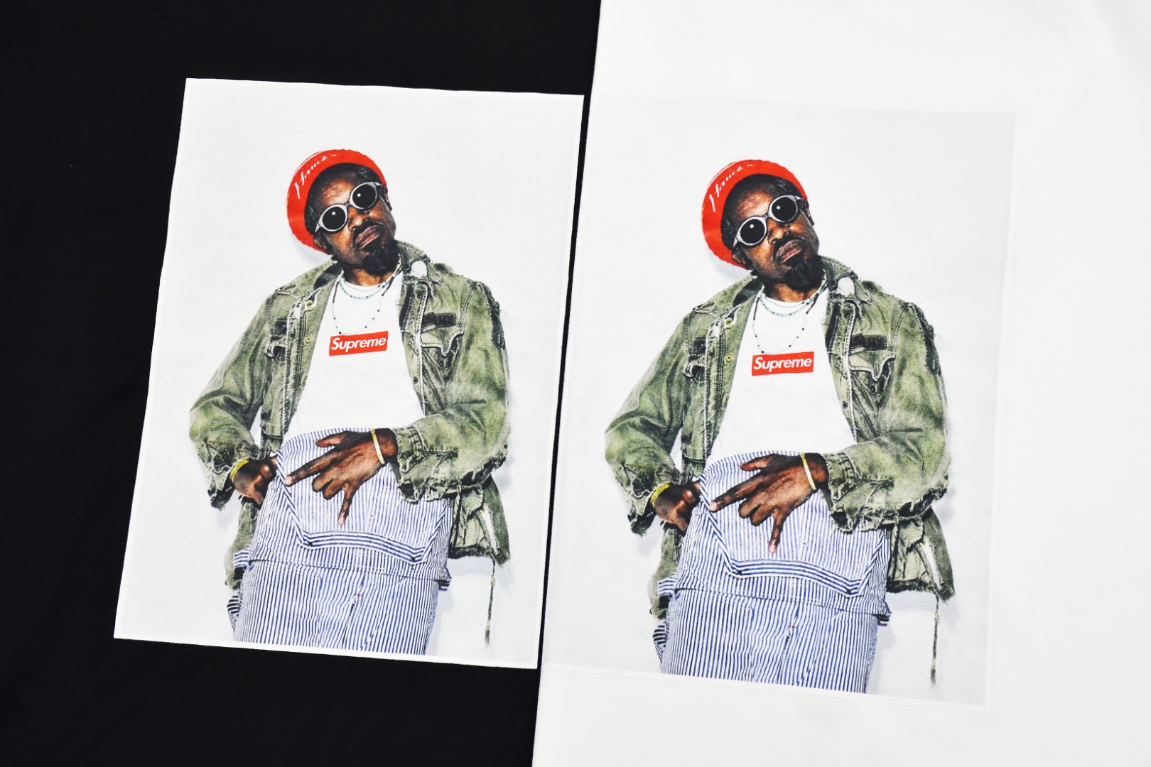 SUPREME スープレム バンダナボックスロゴTシャツ ブラック/ホワイト 全2色 - 画像 4