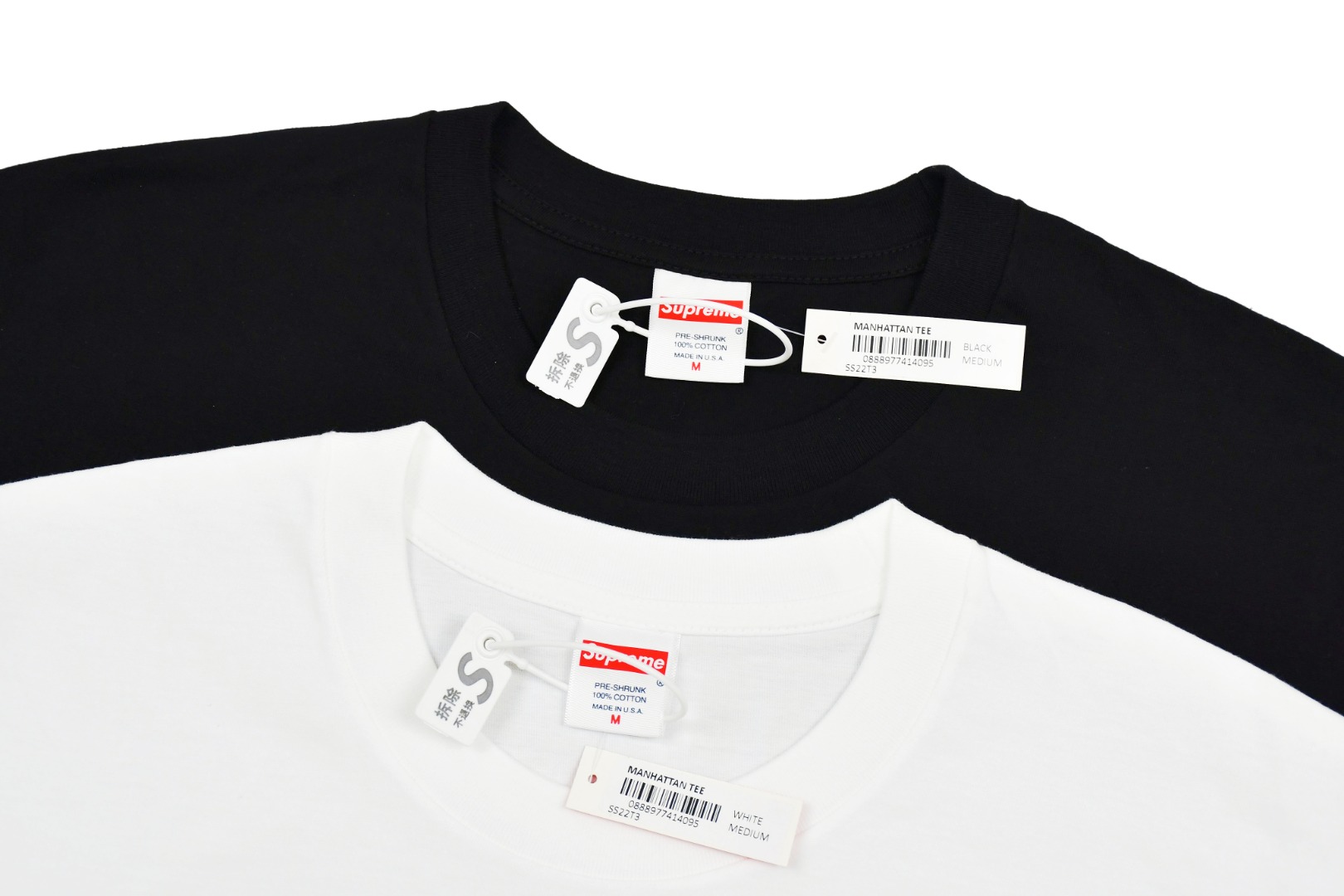 SUPREME スュプリーム マンハッタンTシャツ 100%コットン ブラック ホワイト 全2色 - 画像 5