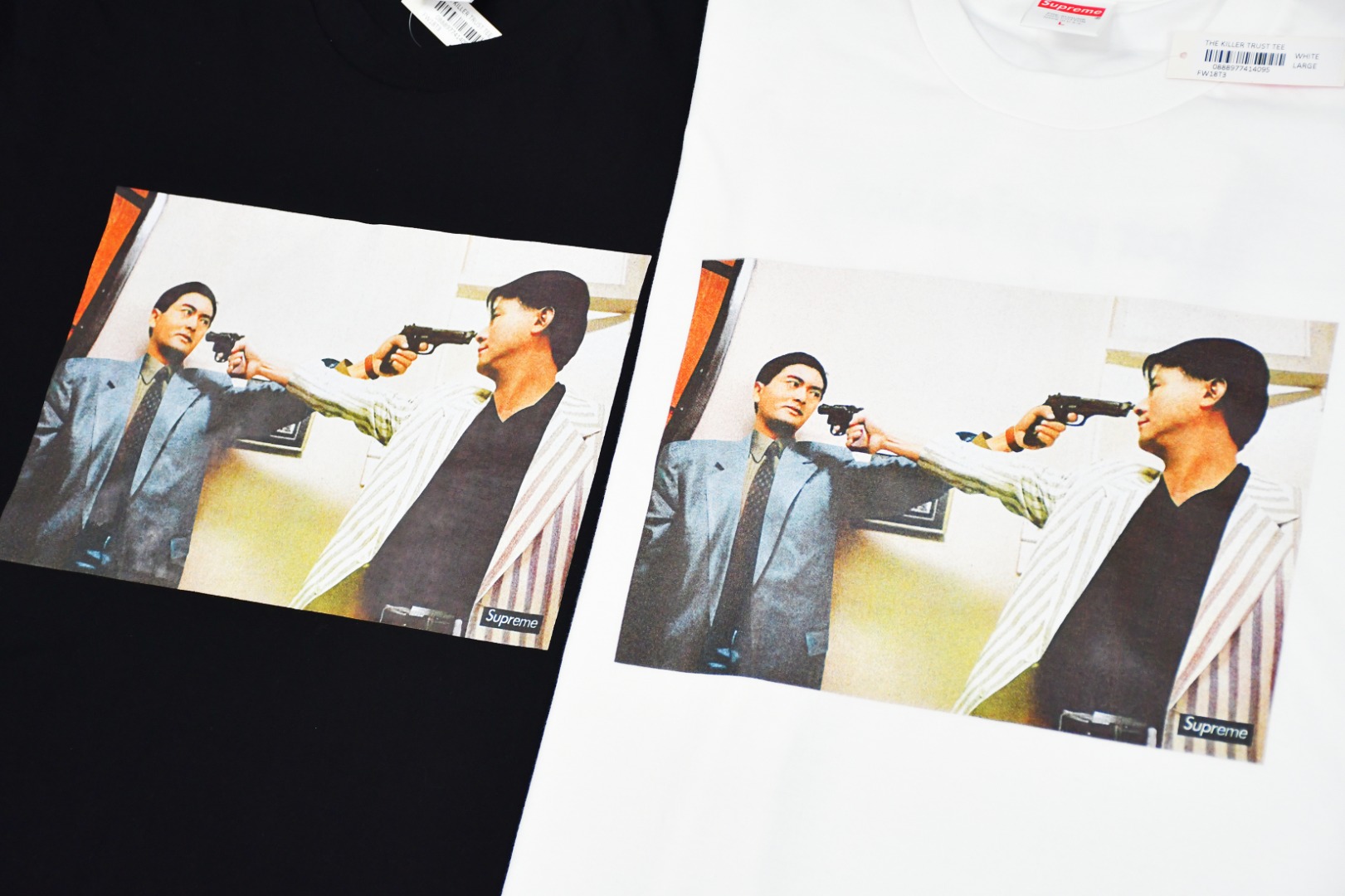 Supreme スュプリーム メンズTシャツ ブラック ホワイト - 画像 5