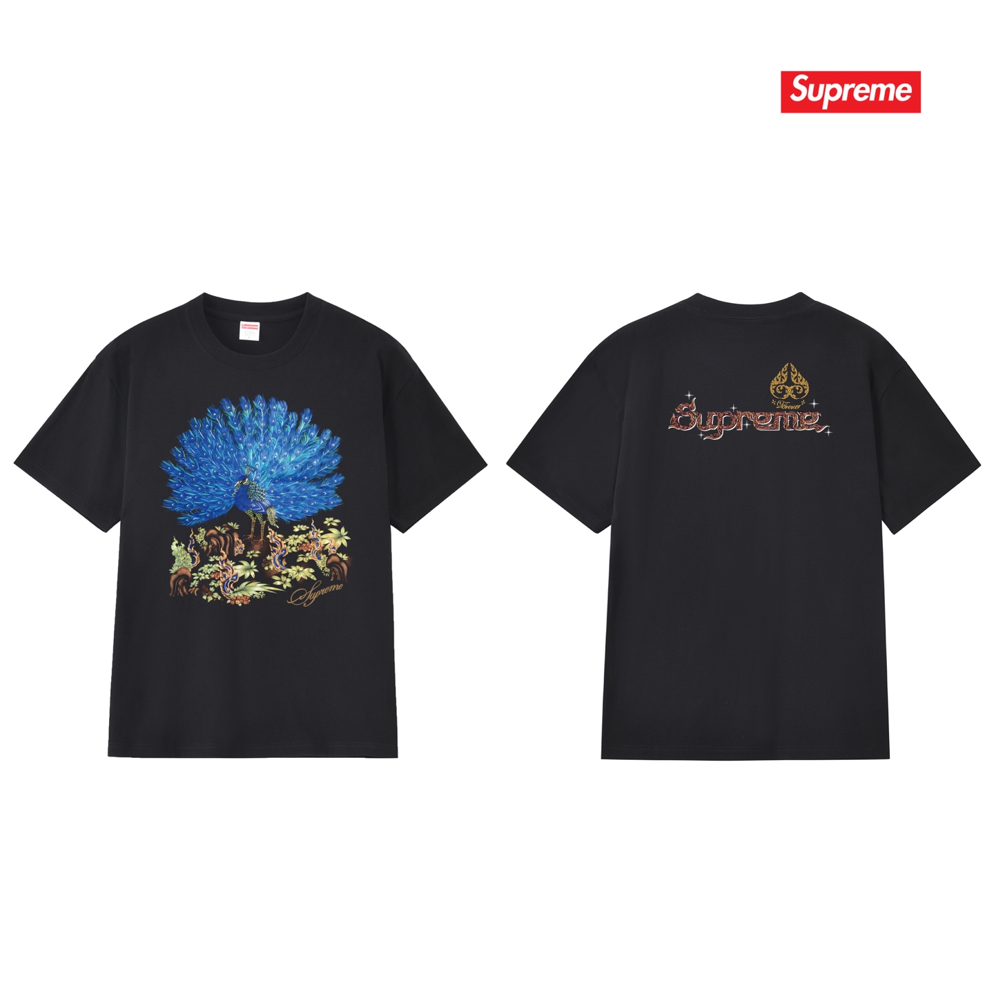 SUPREME スーパー�� + ワンポイントTシャツ + メンズ 半袖Tシャツ + ポイントTシャツ + ブルー + 全5色 - 画像 7
