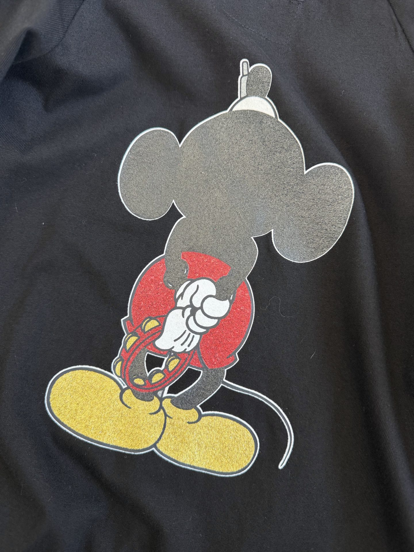 NUMBER (N)INE ナンバーナイン ミッキーマウス ロングスリーブTシャツ ブラック ピンク 全2色 - 画像 3