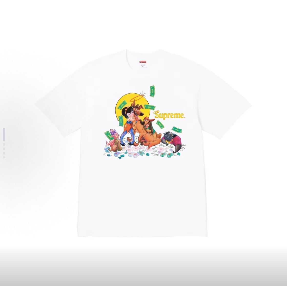 SUPREME スュプレム トレーナー シンプルTシャツ ドッグプリント 男女兼用 ブラック ホワイト 全2色 - 画像 4