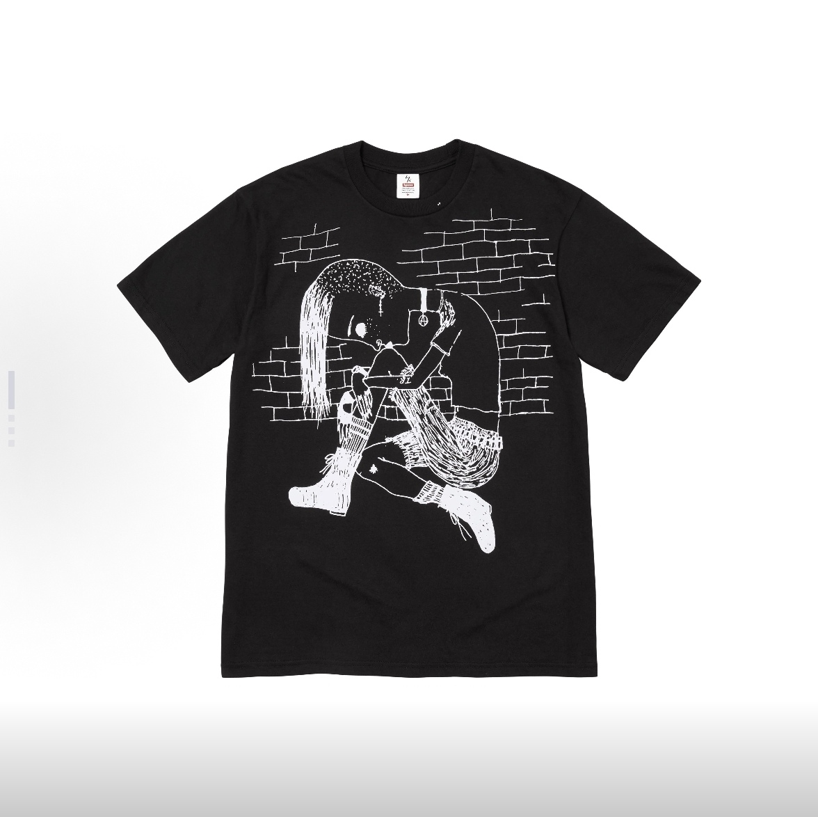 SUPREME スュプリーム ファッションTシャツ Thinker Tee 人物印花 ブラック ホワイト
