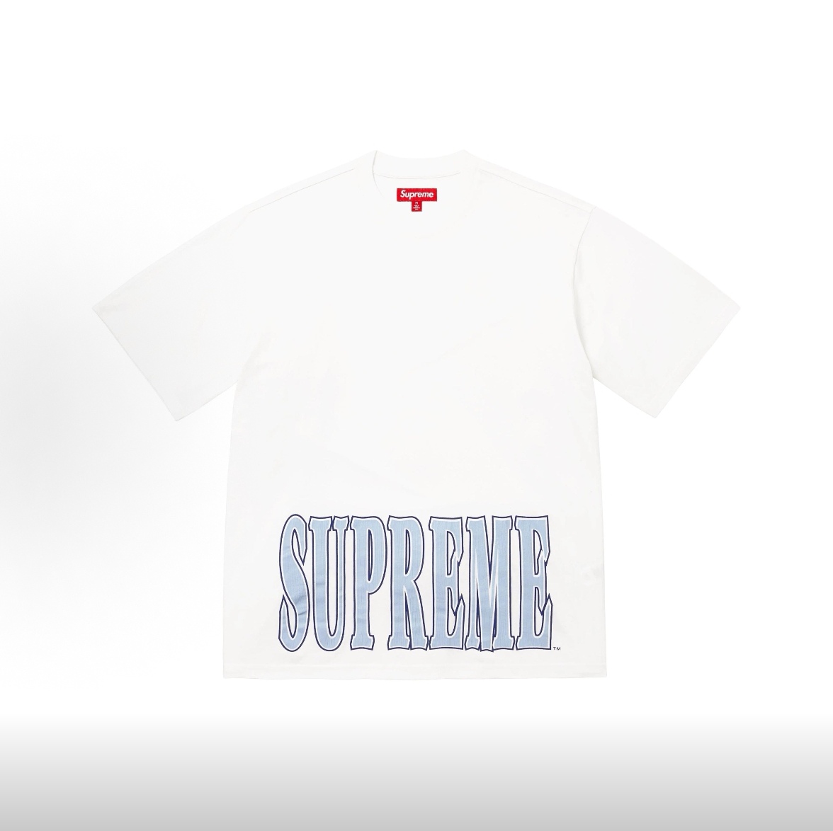 SUPREME スュプリーム クラックロゴTシャツ フロントロゴ 黒 白 全2色