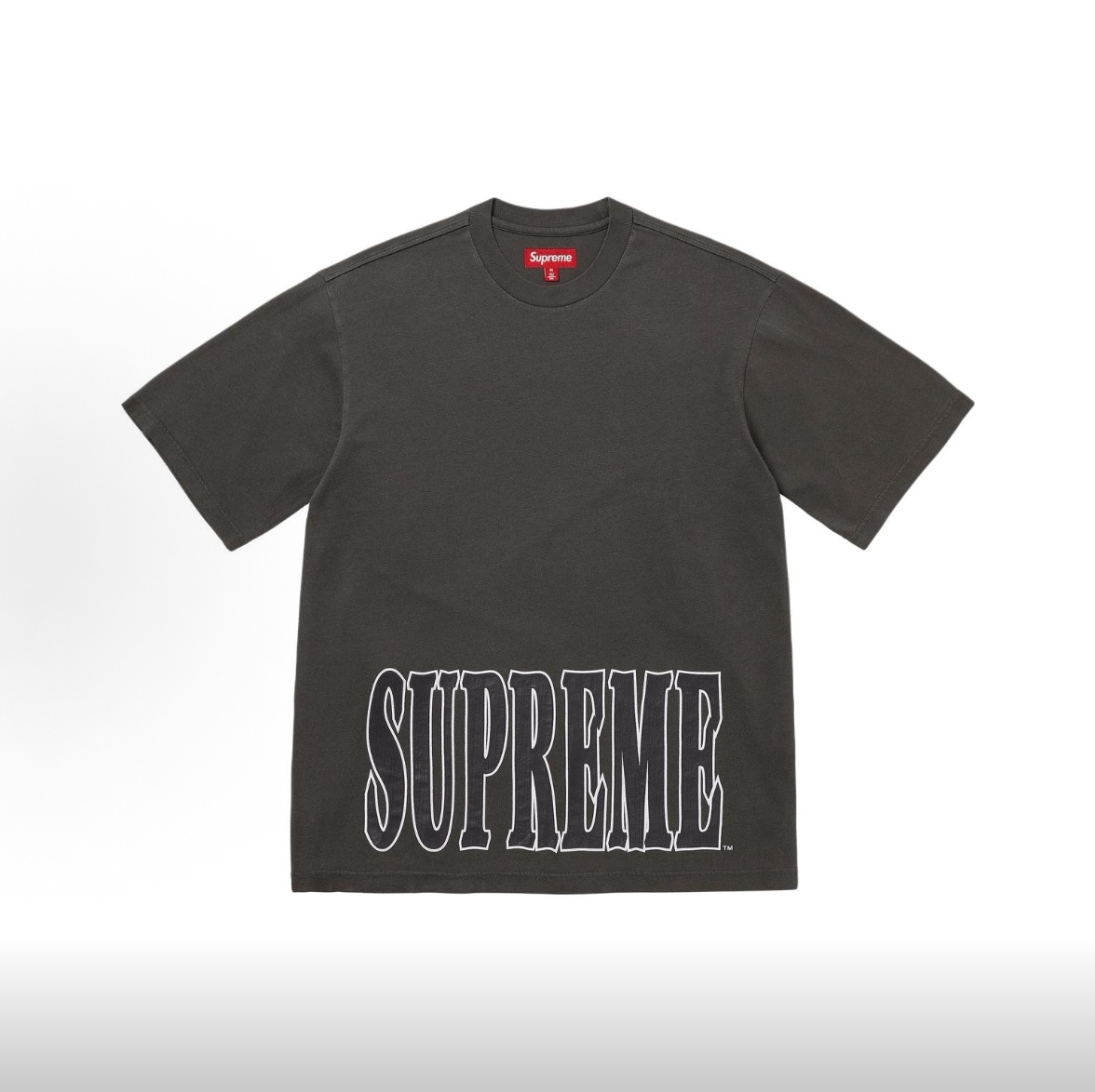 SUPREME スュプリーム クラックロゴTシャツ フロントロゴ 黒 白 全2色 - 画像 3