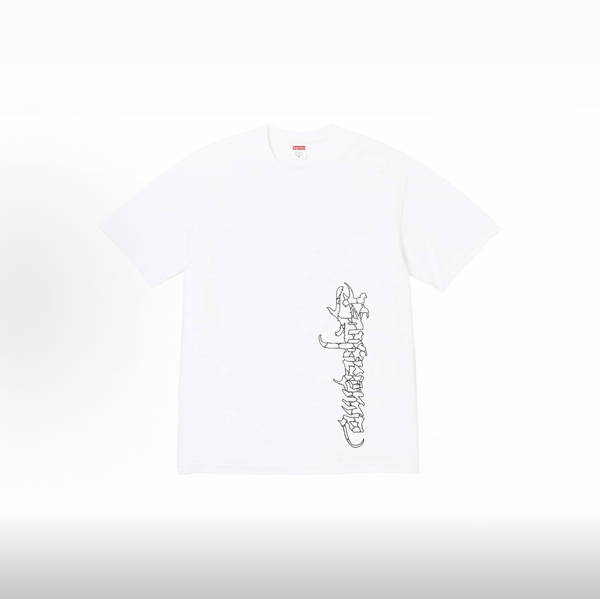 SUPREME スュプレム メンズ半袖Tシャツ ファッションTシャツ ブラック ホワイト - 画像 2
