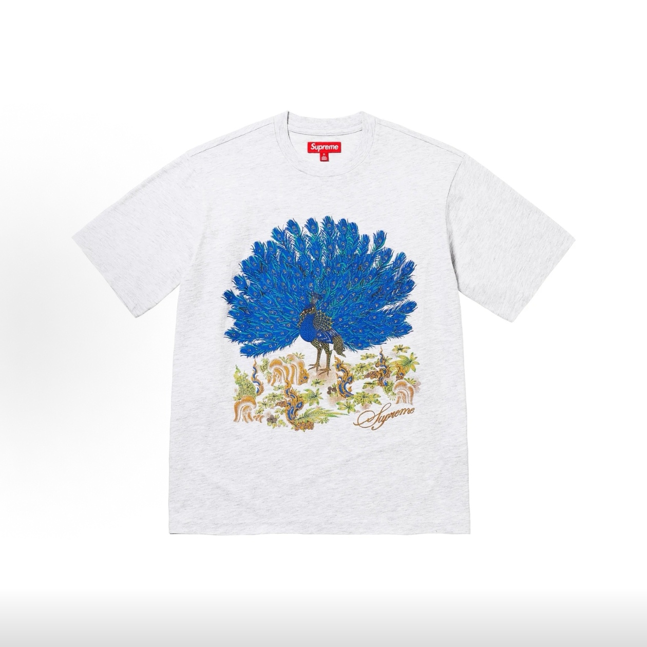 SUPREME スーパー ファインプリントTシャツ ポピー開花プリント ブラック ホワイト 全2色 - 画像 3