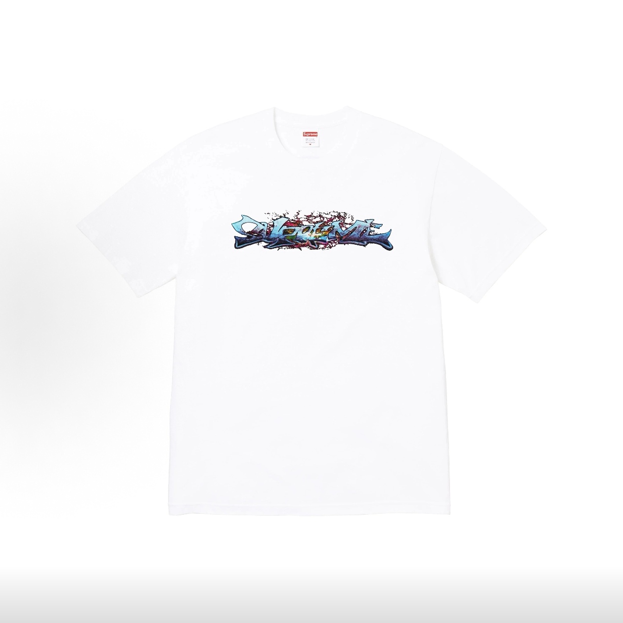 SUPREME スーパーイム 8171款Tag Tee ロゴTシャツ フルグラフィック 男女兼用 ブラック ホワイト 全2色 - 画像 3