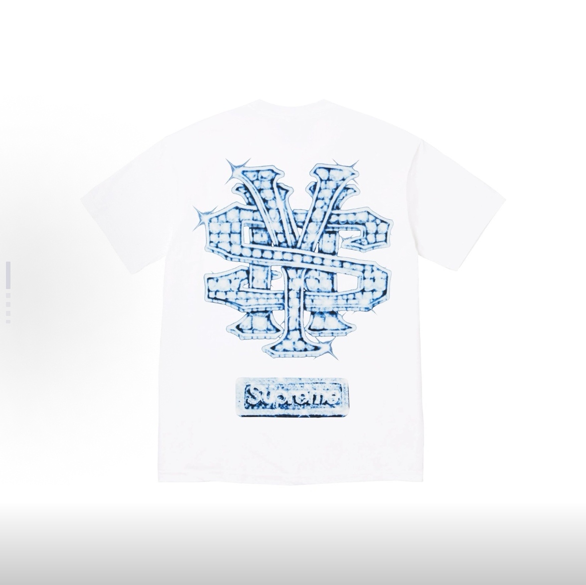 SUPREME スーパー メンズ 半袖Tシャツ スノーマン プリント ブラック ホワイト - 画像 4