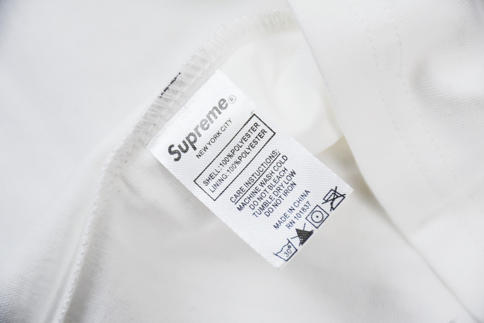 Supreme スュプリーム コラボ ロゴ刺繍 長袖Tシャツ ブラック ホワイト 全2色 - 画像 6