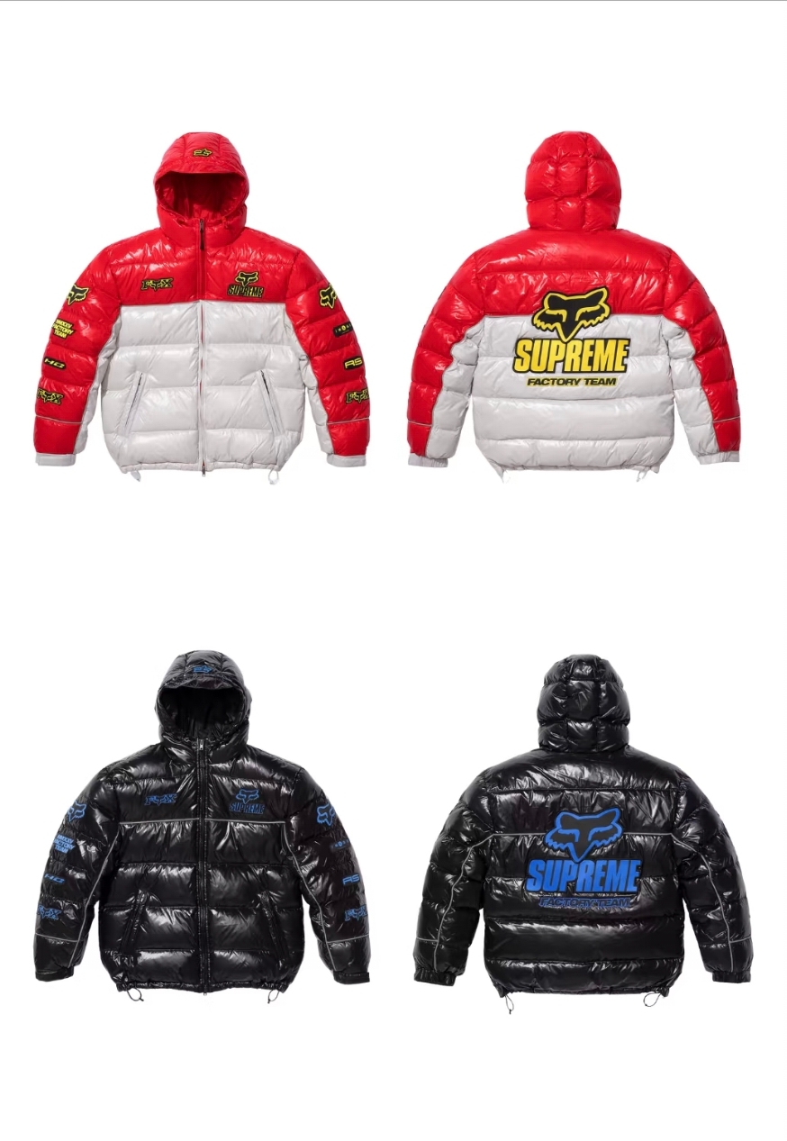 SUPREME スーパー 保温ジャケット ファクトリーチーム レッド ブラック 全2色