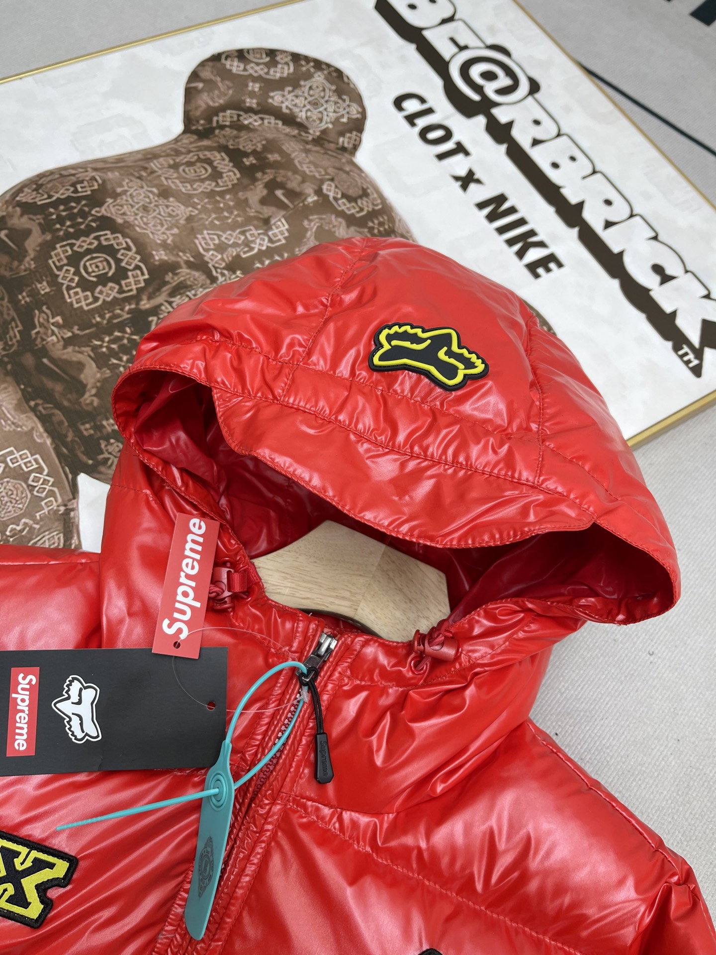 SUPREME スュプリーム ファイヤー パーカー ブラック レッド 全2色 - 画像 8