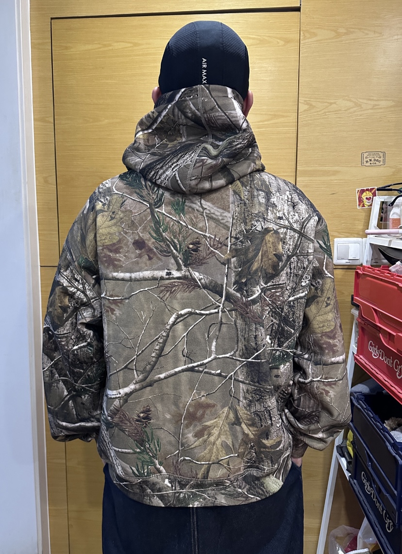 SUPREME スュプリーム フード付きスウェットシャツ カモフラージュ 全1色 - 画像 6