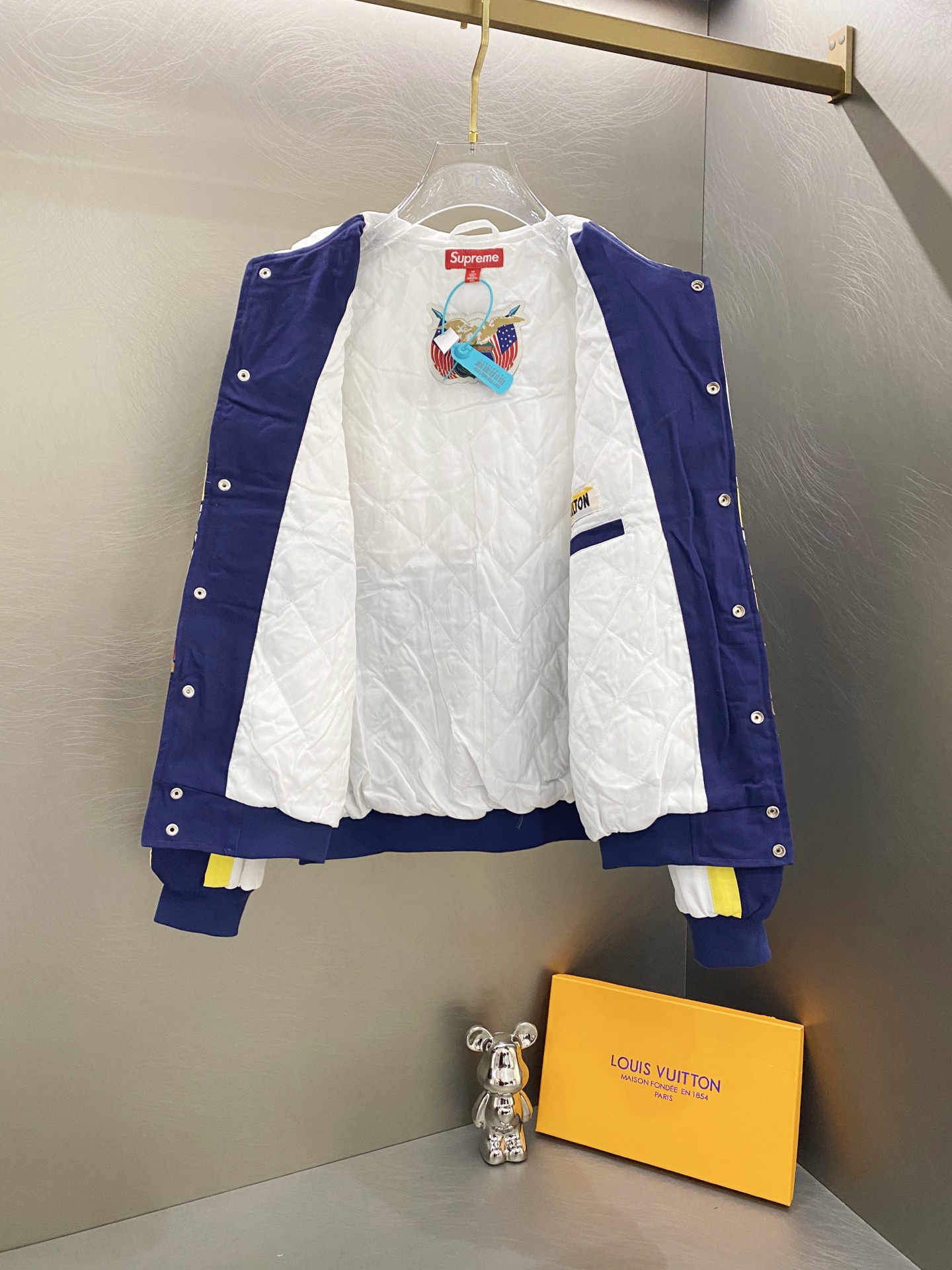 SUPREME スーパー ファッションジャケット スpongeBob スクウェアパンツ コラボ 94 号 ブラック ホワイト ピンク 全3色 - 画像 6