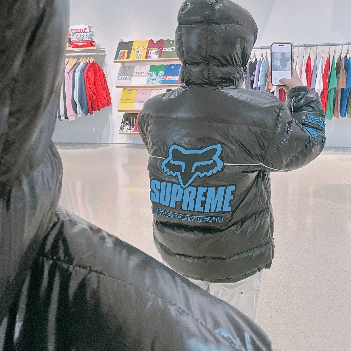 SUPREME スュプレム パーカー パッカーファクトリーチーム ブラック レッド 全2色 - 画像 5