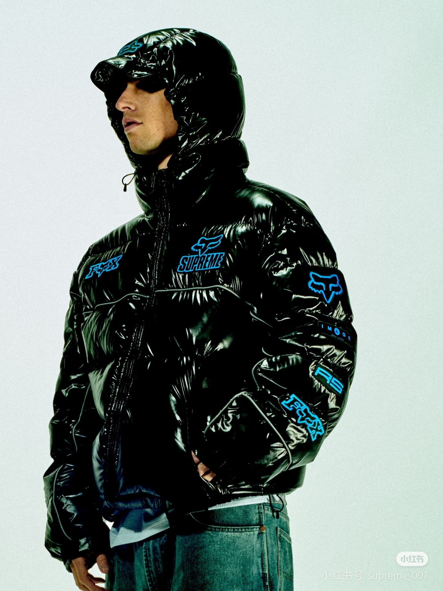 SUPREME スュプレム パーカー パッカーファクトリーチーム ブラック レッド 全2色 - 画像 7