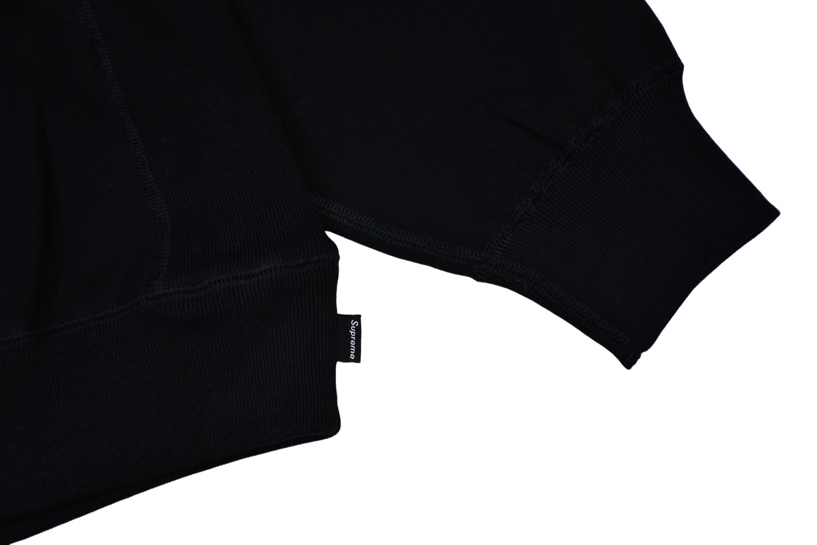 SUPREME スーパー�� + ロゴパネル フーディ 本革 ブラック 全7色 - 画像 2