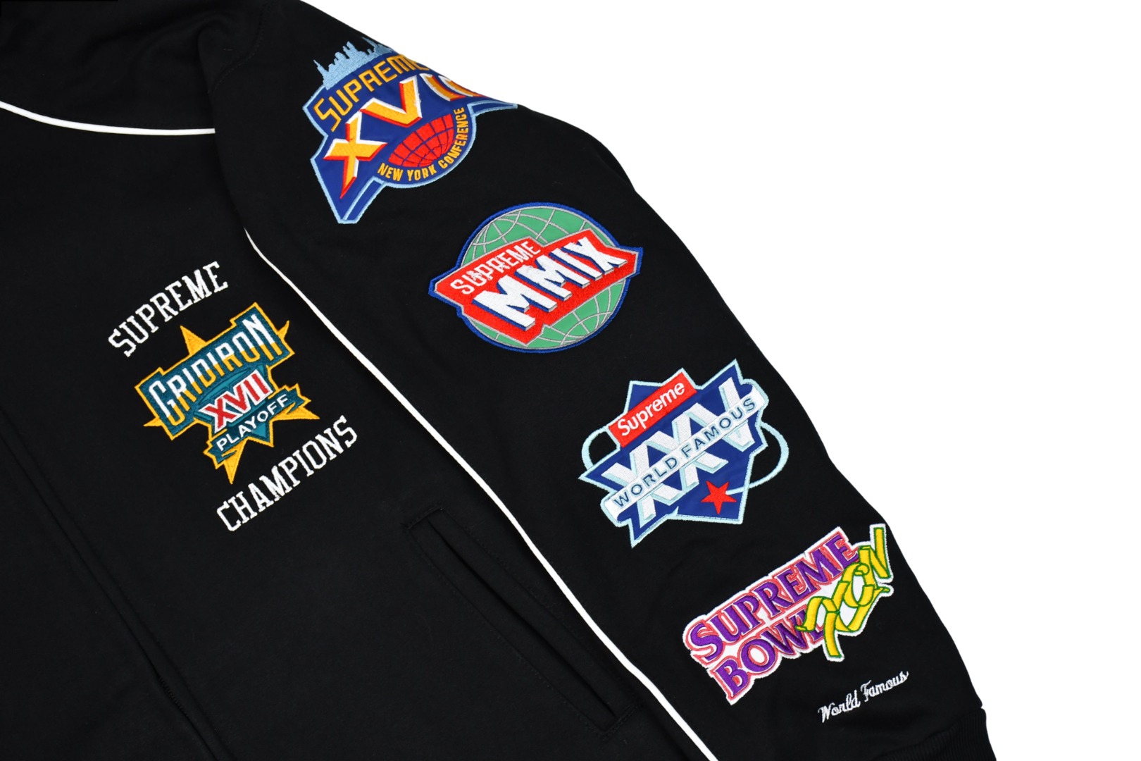 SUPREME スュプリーム フルジップパーカー フルジップ ブラック - 画像 2