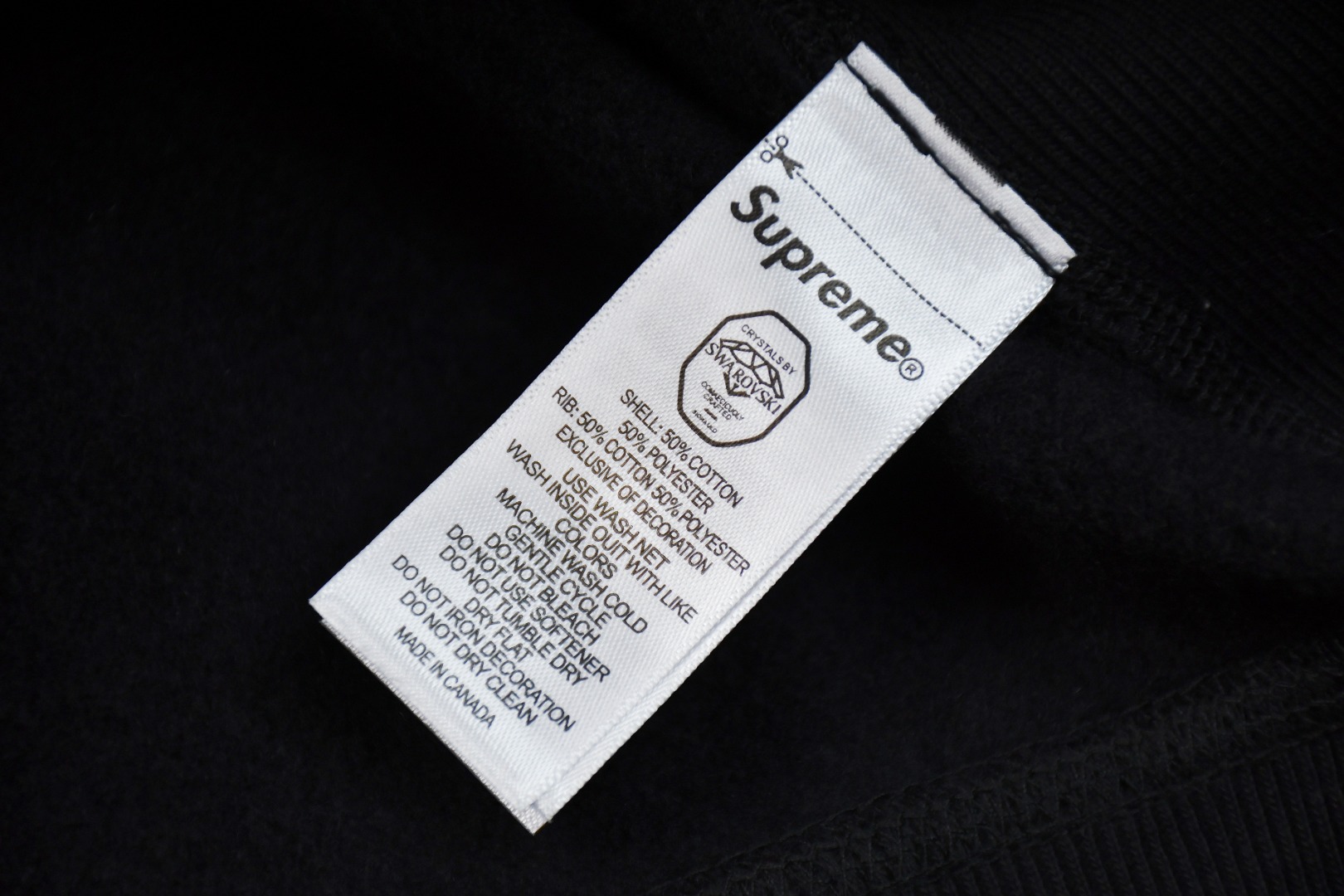 Supreme スュプレム フーディー フラットロゴ 水晶 クリスタル 3色展開 - 画像 6