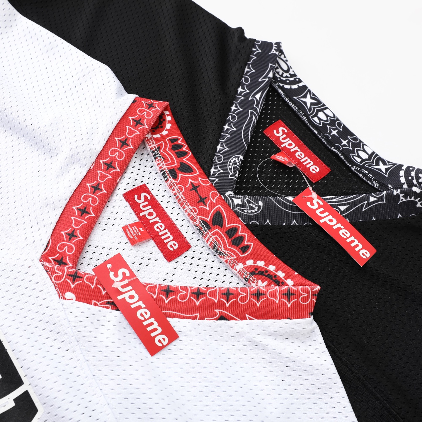 SUPREME スーパー フラットシューズ バンダナ柄 39 ブラック ホワイト レッド 全3色 - 画像 8