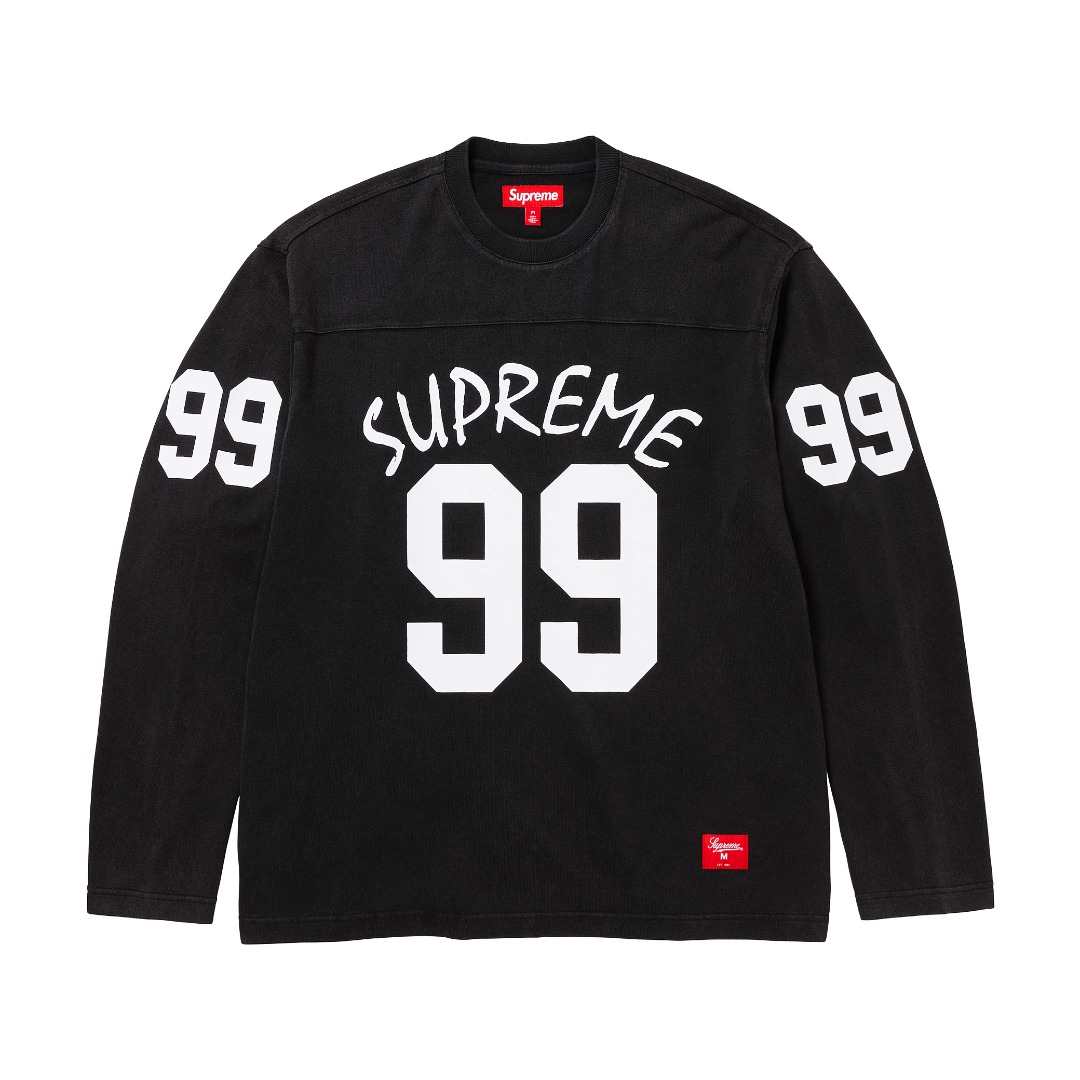 SUPREME スュプリーム フットボールTシャツ 本革 99 100%コットン 全2色 - 画像 3