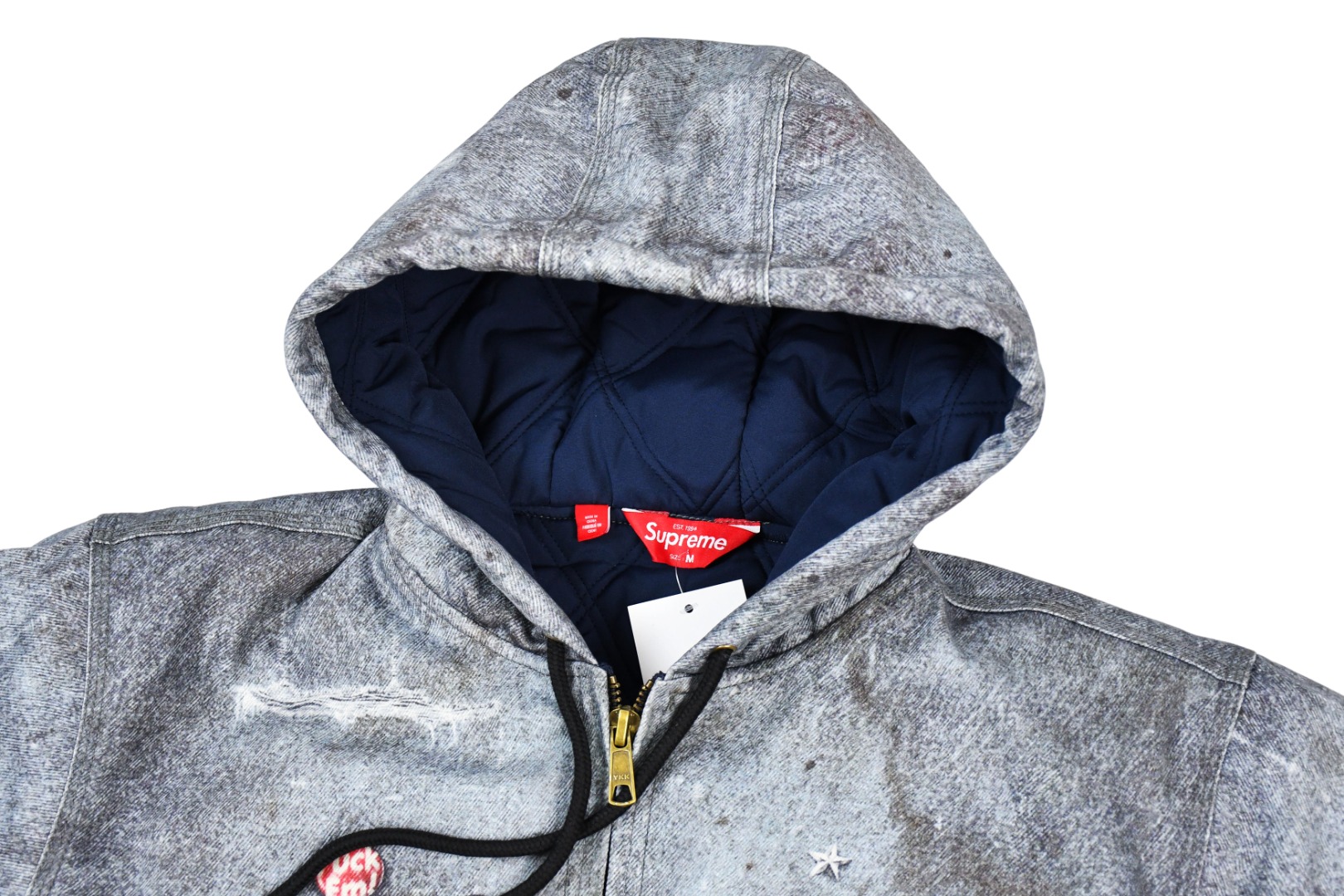 SUPREME スュプレーム デニムジャケット 3M サイズ表記 3M THINSULATE インサレーション ブルゾン 1色展開 - 画像 9