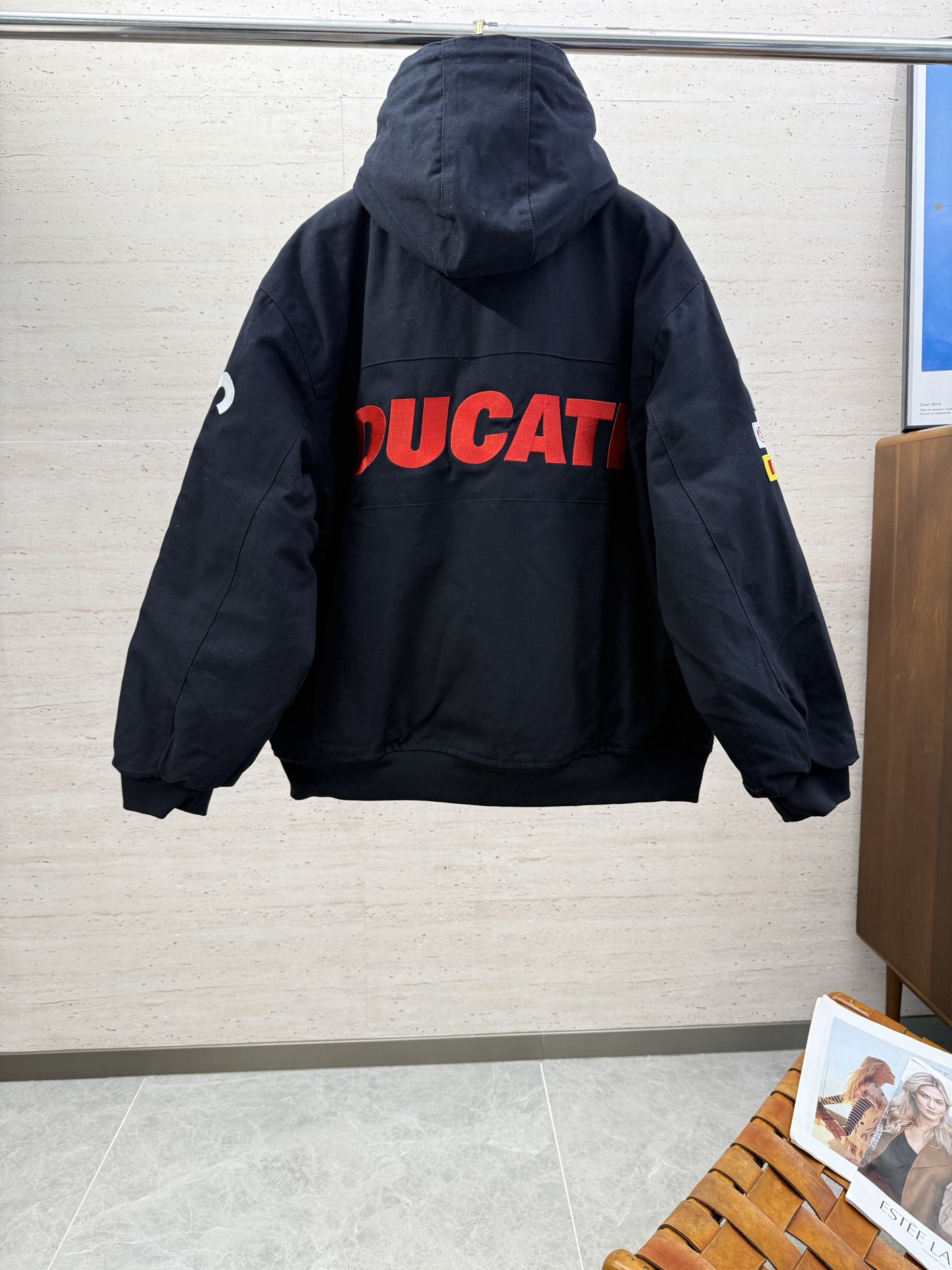 P535 SUPREME スーパー�� + ジャケット + ファン ジャケット + ブラック - 画像 6