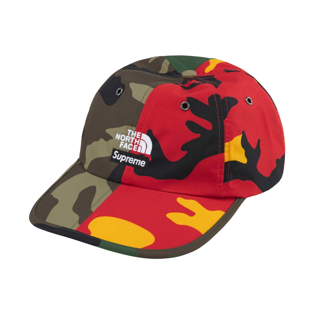 THE NORTH FACE ノースフェイス Supreme スプリーム 6パネル ロゴ プリント ピース キャップ 全3色 - 画像 4