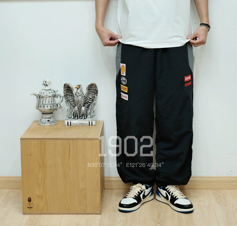 SUPREME スュープリーム レーススーツ レースパンツ ブラック グレーホワイト 全3色 - 画像 5