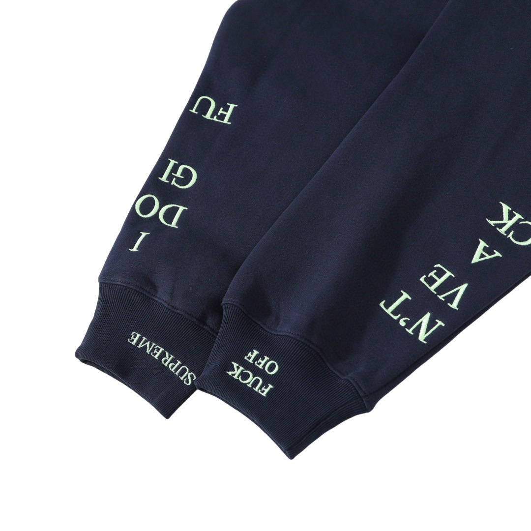 SUPREME スーパー フルジップパーカー フルジップ パーカー 黒 藏青 灰色 全3色 - 画像 4