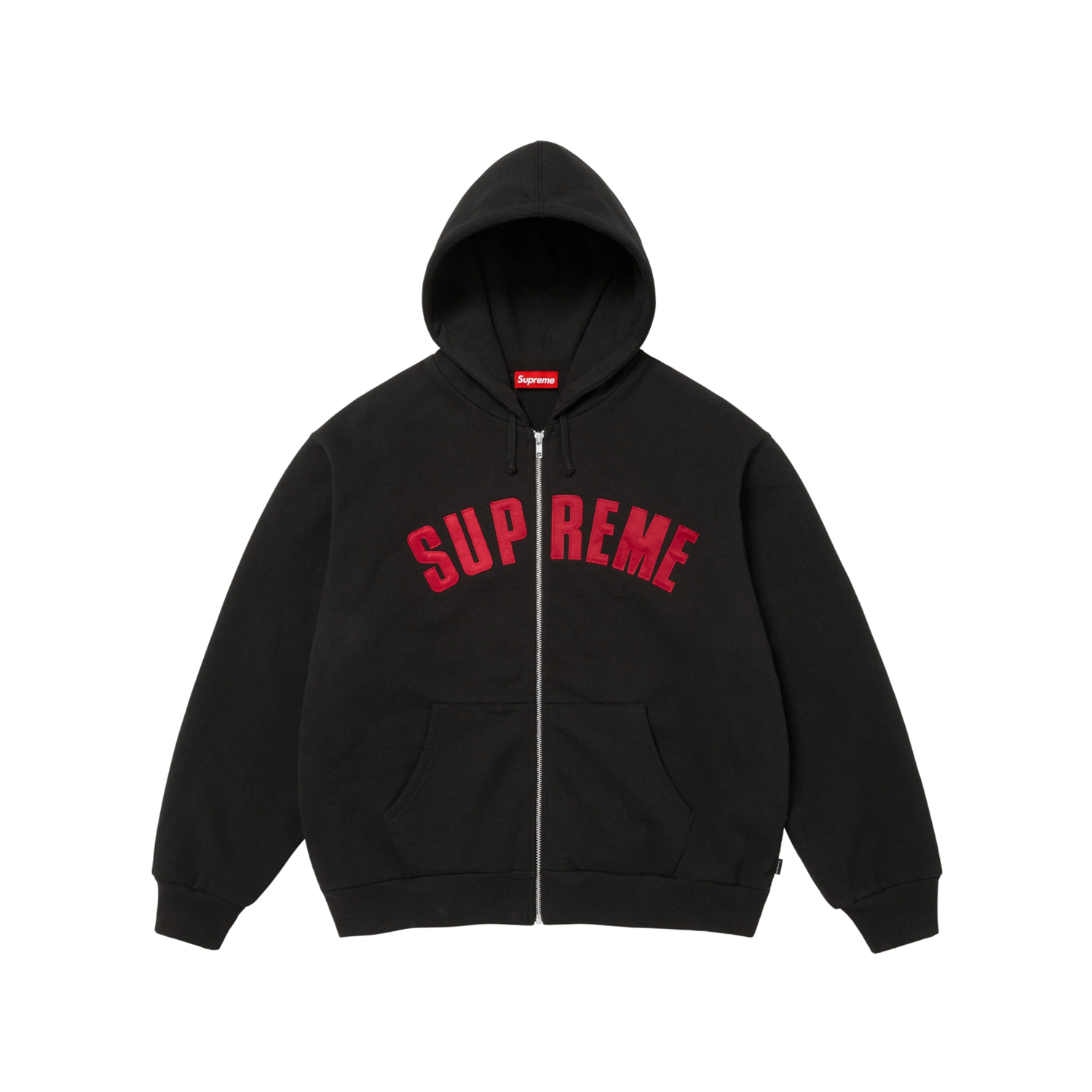 SUPREME スュプリーム ジップアップフード付きパーカー ワッフル素材 耐久性 ブラック レッド ホワイト グレー ブルー 全5色