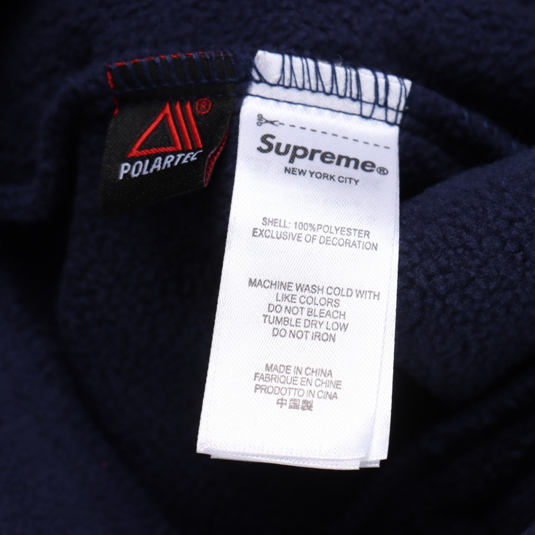 Supreme スュプレム フリースパーカー 裏起毛半袖 ブラック全4色 - 画像 8