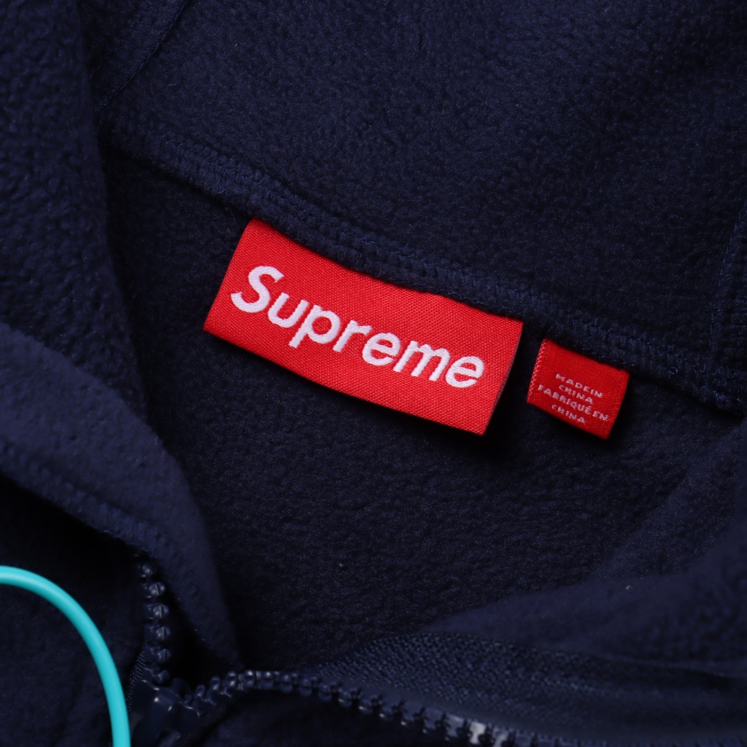 Supreme スュプレム フリースパーカー 裏起毛半袖 ブラック全4色 - 画像 9