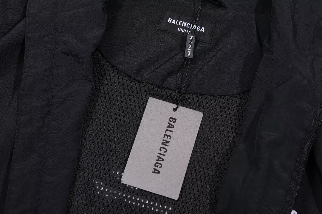 BALENCIAGA バレンシアガ フラップ付きジップアップジャケット ブラック - 画像 9