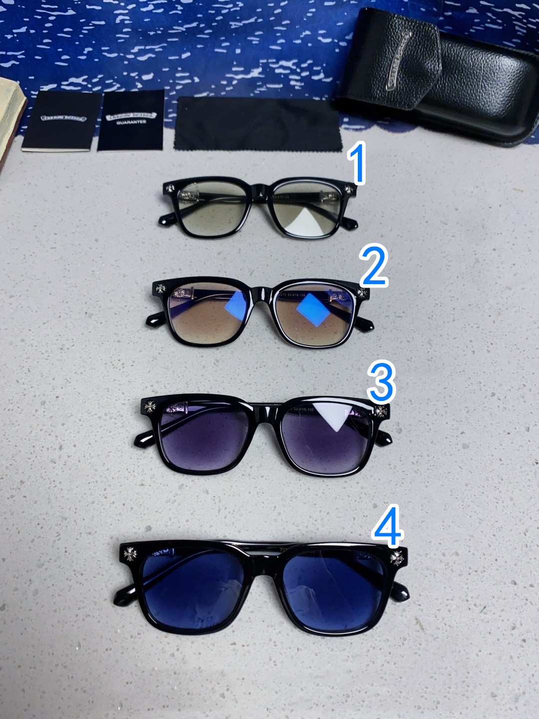 CHROME HEARTS クロムハーツ サングラス UV変色 フレーム 19-138 メンズ レディース ブラック 多色展開