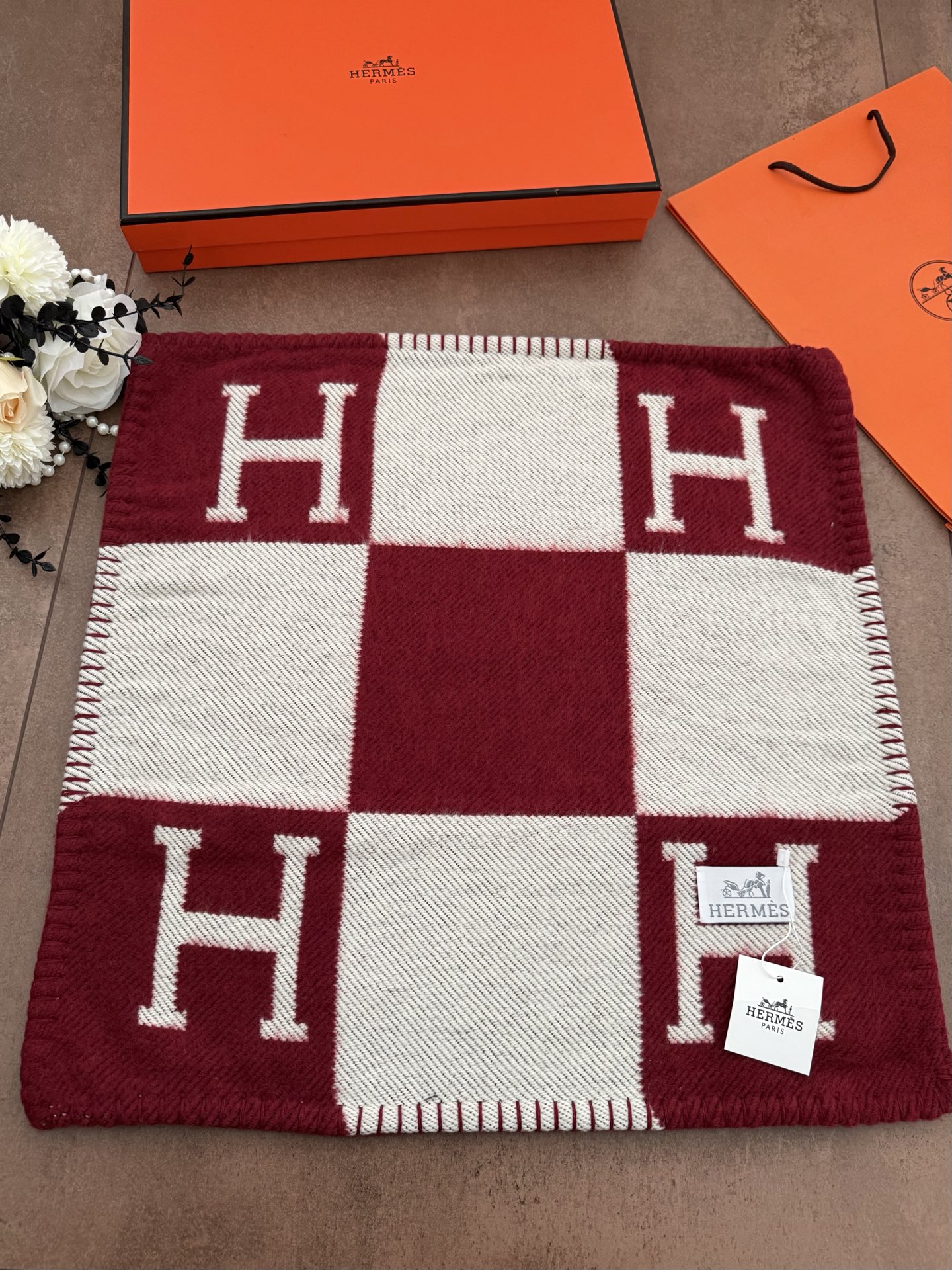 HERMES　エルメス　お部屋のアクセントに♪クッション　アヴァロン　Avalon Navy　Cushion　Hチェック柄　抱き枕カバー　まくら座布　団カバー　9色入れ - 画像 17