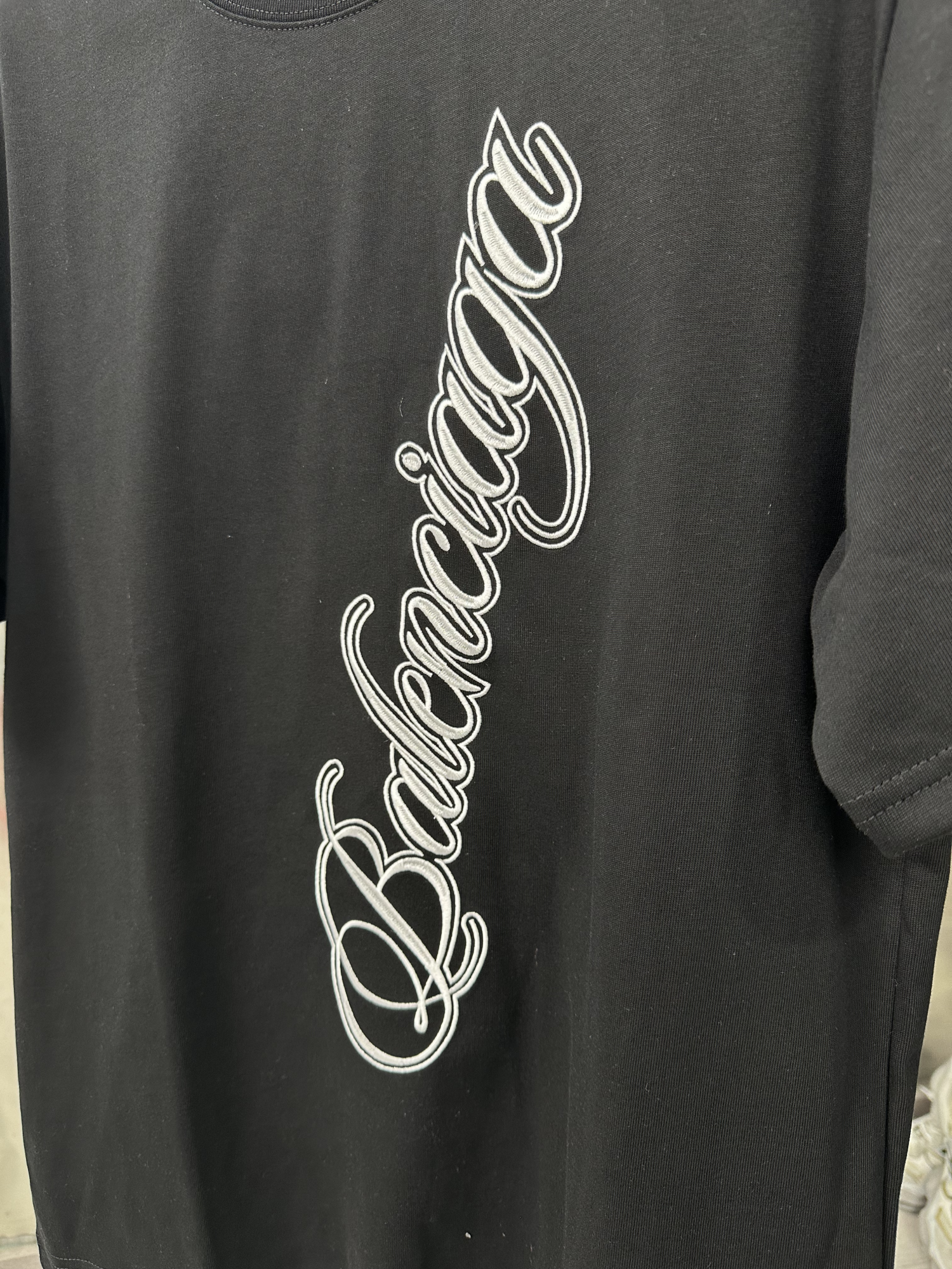 BALENCIAGA バレンシアガ Tシャツ シンプル 刺繍 クルーネックTシャツ シャツ 半袖Tシャツ カップルコーデ Tshirt 男女兼用 M-XXXL - 画像 4