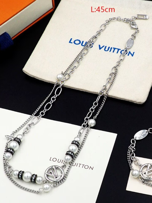 ルイヴィトン Louis Vuitton 25SSネックレス チョーカー ミッドナイト MicnightPearl レディース パール チェーン - 画像 4