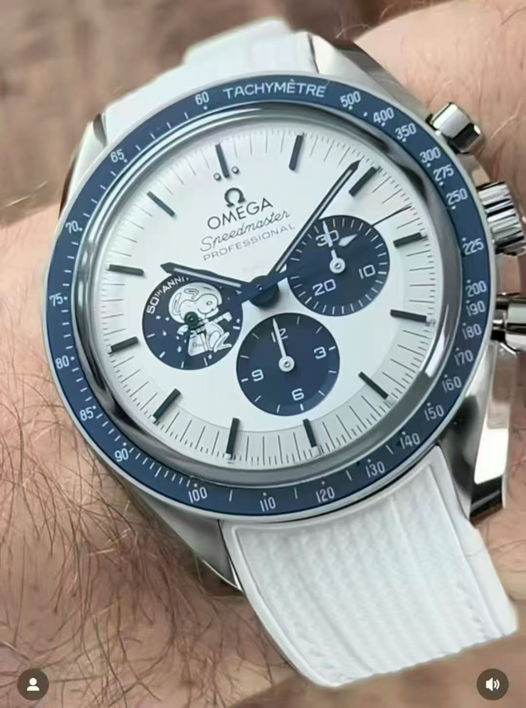 欧米茄 スヌーピー 50周年記念 3861機 2050円 - 画像 4