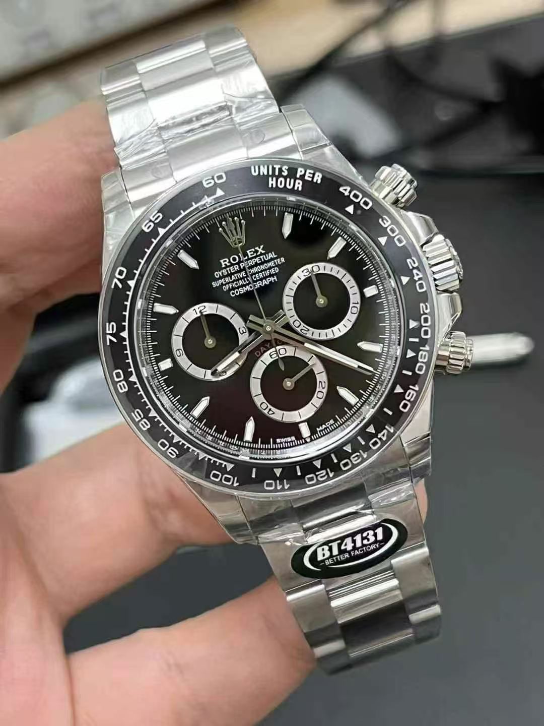ROLEX ロレックス デイトナ 4131 メンズ腕時計 メタルバンド ブラック - 画像 5