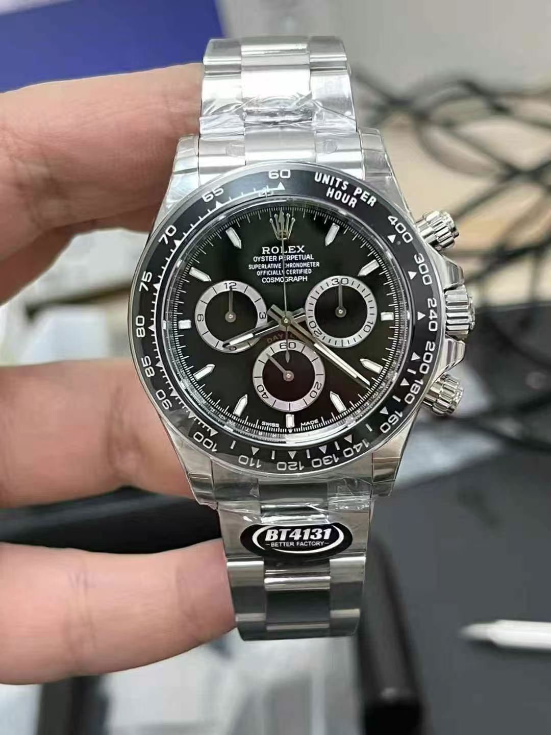 ROLEX ロレックス デイトナ 4131 メンズ腕時計 メタルバンド ブラック - 画像 7