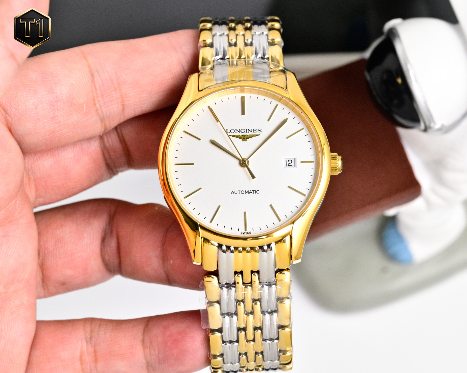 LONGINES ロンジン 腕時計 38.5mm 本革 通勤 全3色