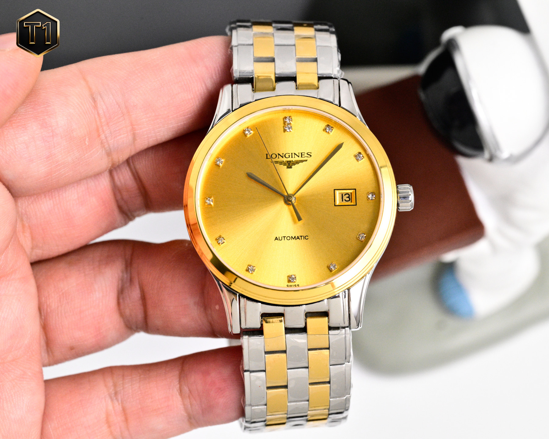 LONGINES ロンジン 腕時計 38.5mm 本革 通勤 全3色 - 画像 5