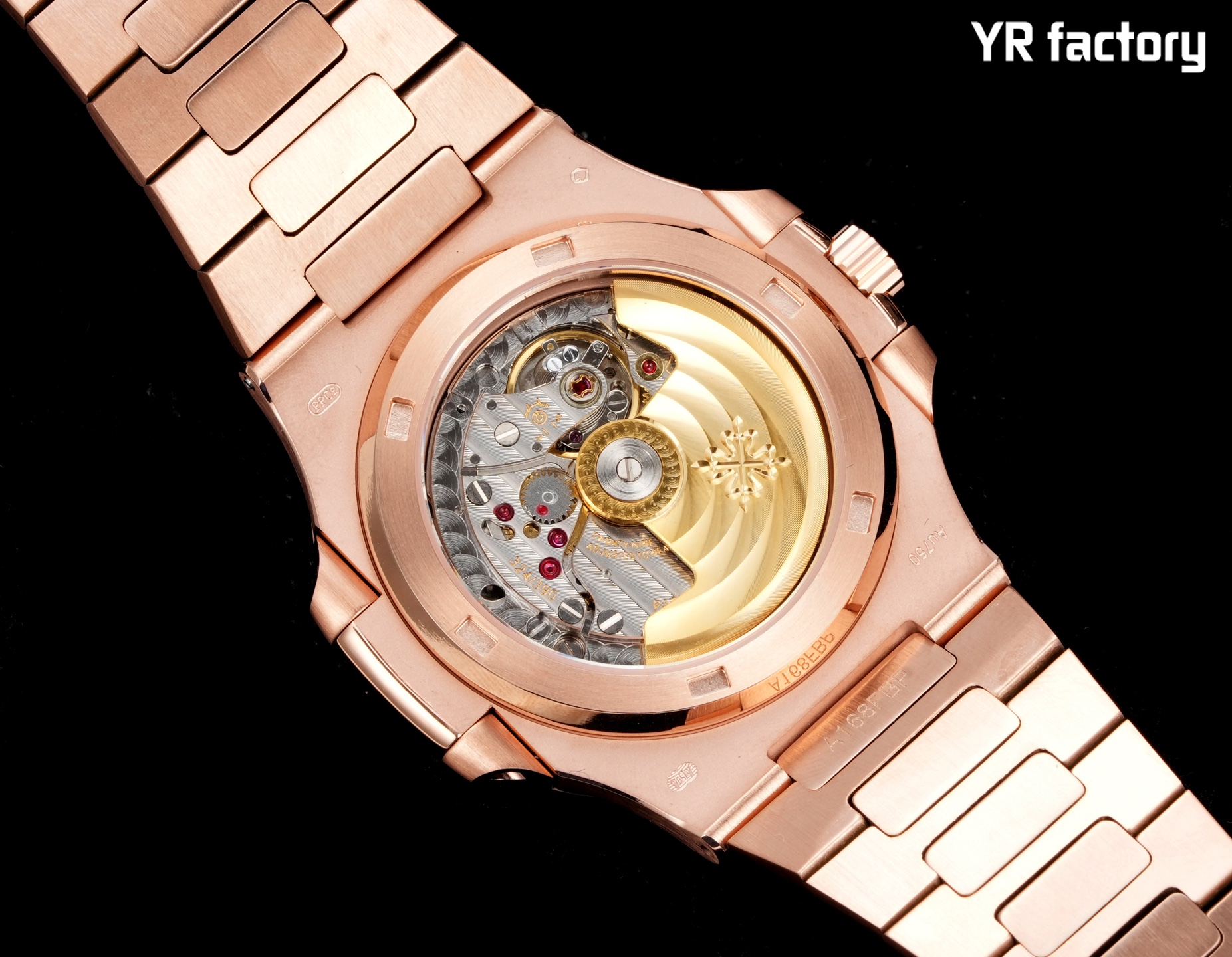 PATEK PHILIPPE パテックフィリップ 机械腕時計 本革 通勤 ローズゴールド - 画像 7