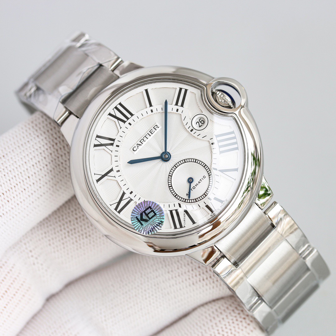 CARTIER カルティエ バルラン シリーズ 腕時計 メンズ 42mm ブラック - 画像 4