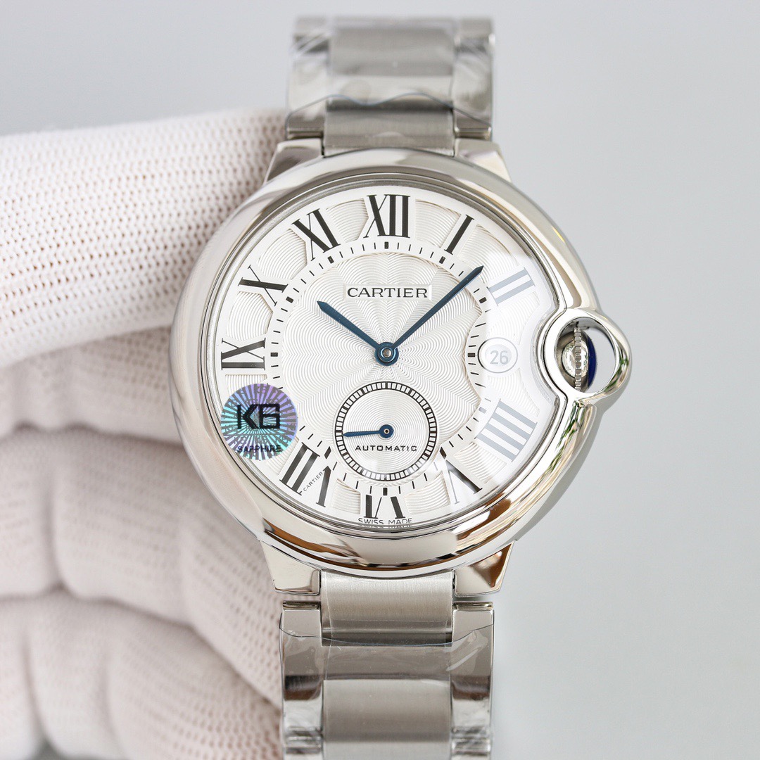CARTIER カルティエ バルラン シリーズ 腕時計 メンズ 42mm ブラック - 画像 5